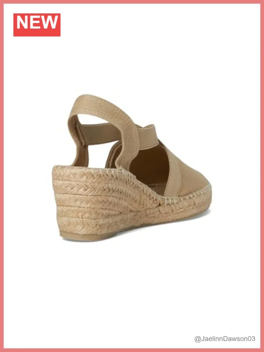 Vegan Espadrille Wedge Sandals Cushioned Insole Slingback Linen